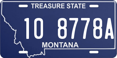 MT license plate 108778A