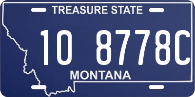 MT license plate 108778C