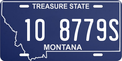 MT license plate 108779S