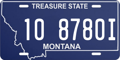 MT license plate 108780I