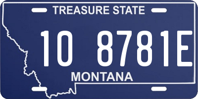 MT license plate 108781E