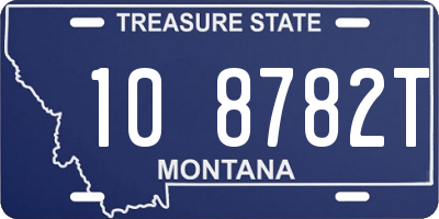 MT license plate 108782T