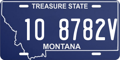 MT license plate 108782V