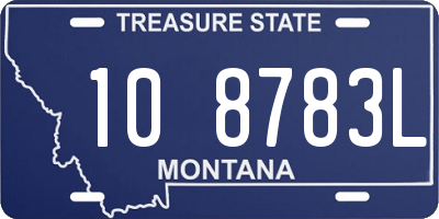 MT license plate 108783L