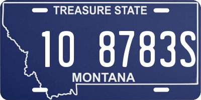 MT license plate 108783S