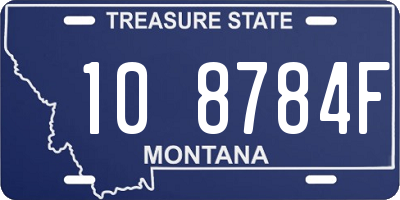 MT license plate 108784F