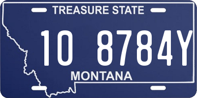 MT license plate 108784Y