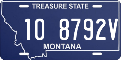 MT license plate 108792V