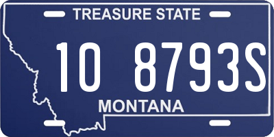 MT license plate 108793S