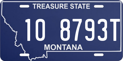 MT license plate 108793T