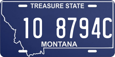 MT license plate 108794C