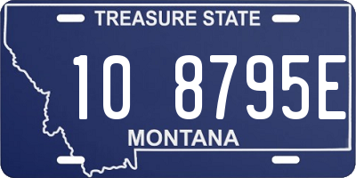 MT license plate 108795E