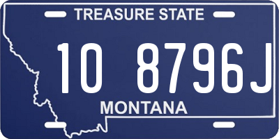 MT license plate 108796J