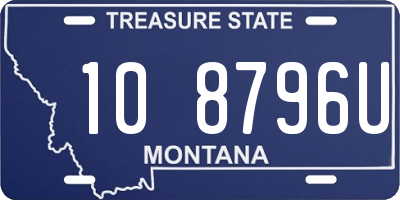 MT license plate 108796U