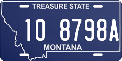 MT license plate 108798A