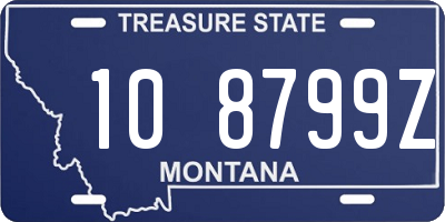 MT license plate 108799Z