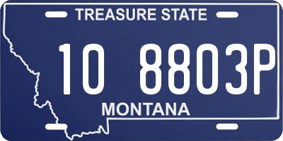 MT license plate 108803P