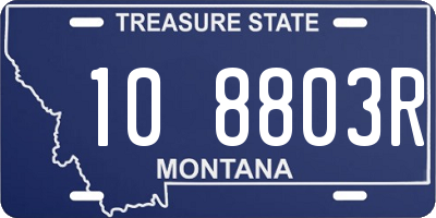 MT license plate 108803R