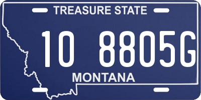 MT license plate 108805G