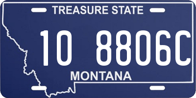 MT license plate 108806C