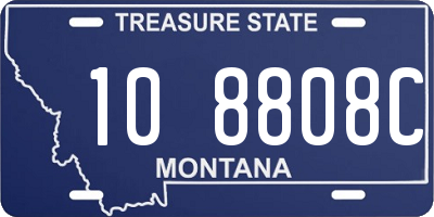 MT license plate 108808C