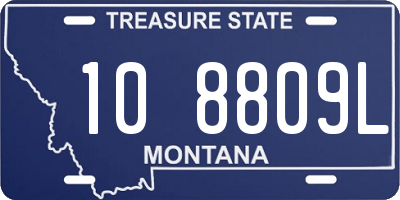 MT license plate 108809L