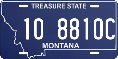 MT license plate 108810C