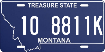 MT license plate 108811K