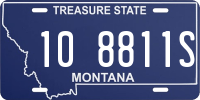 MT license plate 108811S