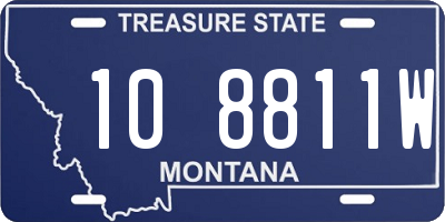 MT license plate 108811W