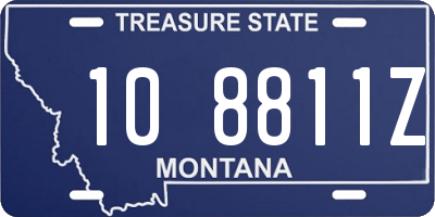 MT license plate 108811Z