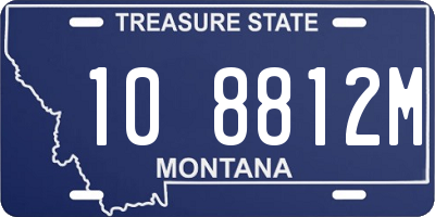 MT license plate 108812M