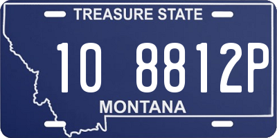 MT license plate 108812P