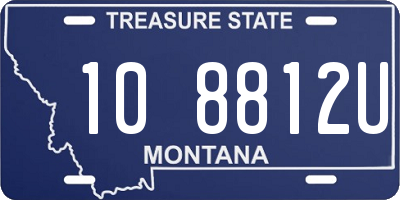 MT license plate 108812U