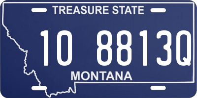 MT license plate 108813Q