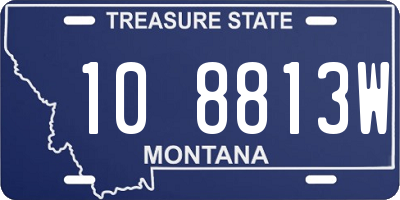 MT license plate 108813W