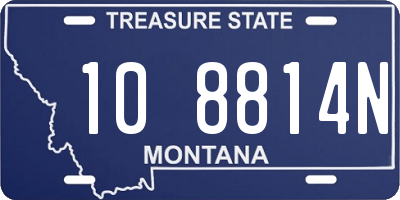 MT license plate 108814N