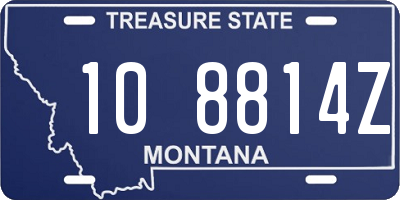 MT license plate 108814Z