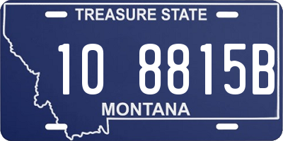 MT license plate 108815B