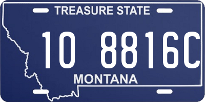 MT license plate 108816C