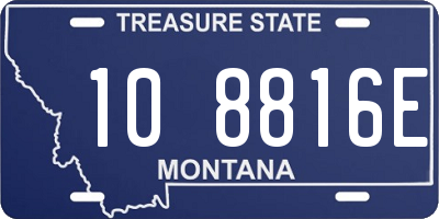 MT license plate 108816E