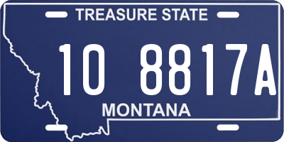 MT license plate 108817A