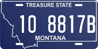 MT license plate 108817B