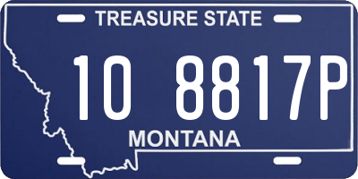 MT license plate 108817P