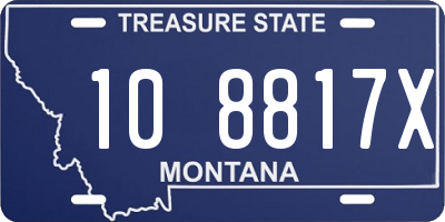 MT license plate 108817X