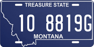 MT license plate 108819G