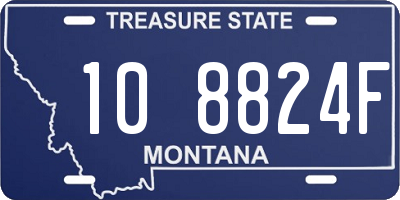 MT license plate 108824F