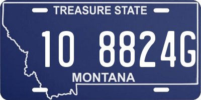 MT license plate 108824G