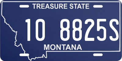 MT license plate 108825S