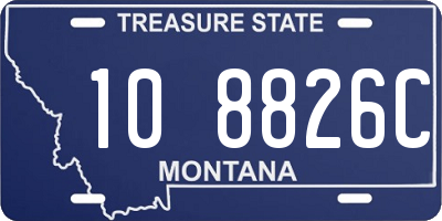 MT license plate 108826C